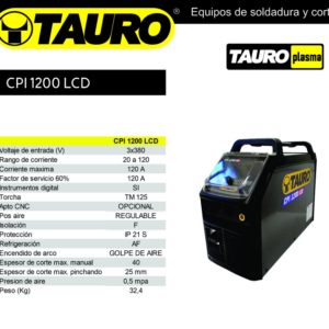 EQUIPO DE CORTE PLASMA INVERTER TAURO CPI-1200