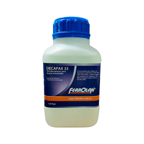 DECAPANTE GEL P/INOX DECAPAX 33 x 1,25Kg.