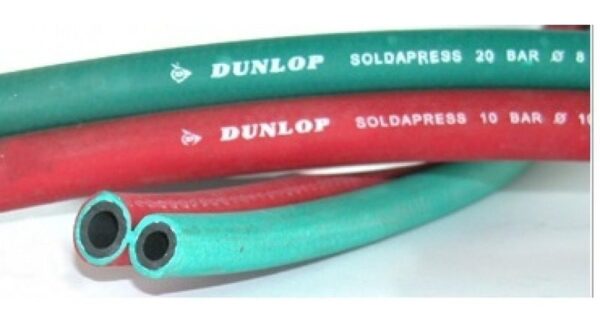MANGUERA DUPLA PARA OXIACETILENO 8/8mm DUNLOP