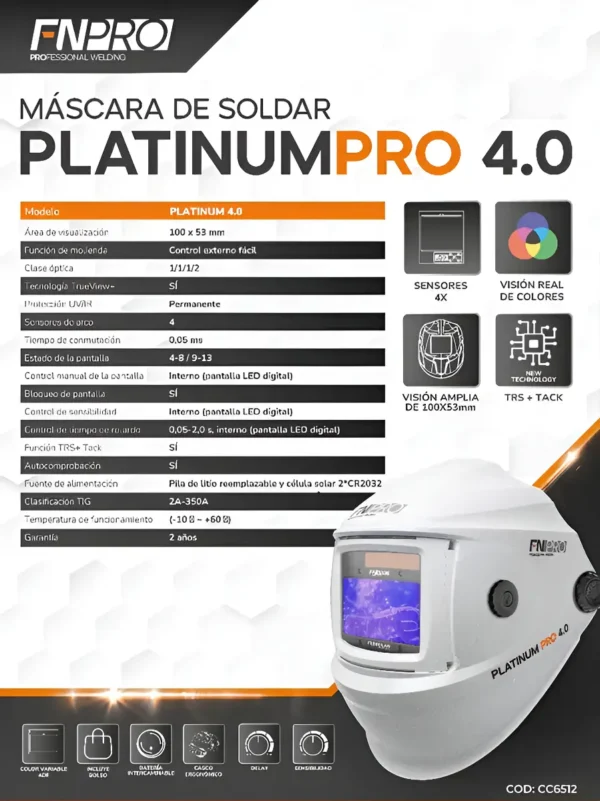 CARETA FOTOSENSIBLE FERROLAN PLATINUM 4.0