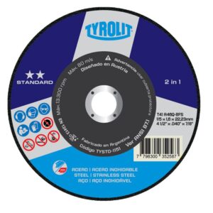 DISCO DE CORTE TYROLIT 115(4,5'')x1,6x22 STANDARD