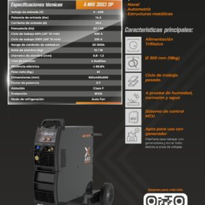 EQUIPO INVERTER MIG AXO X-MIG 3003 DUAL PULSE 300A: imagen 2