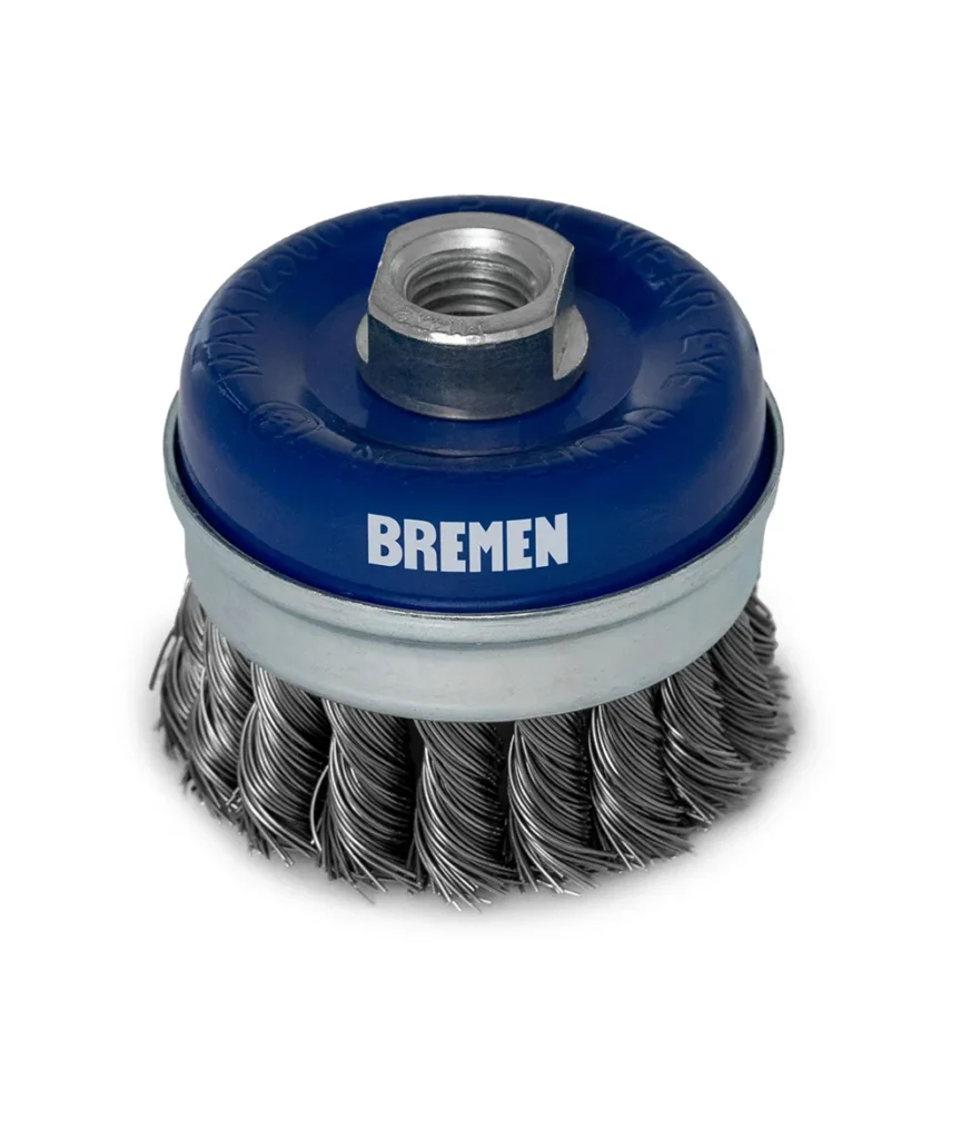 CEPILLO COPA TRENZADO BREMEN Ø 4'' M14