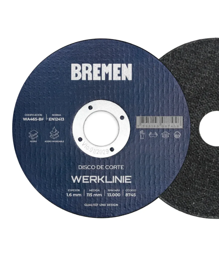 DISCO DE CORTE BREMEN 115(4,5'')x1,0x22 WERKLINIE