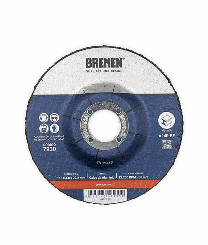DISCO DE DESBASTE BREMEN 115(4,5'')x4,8x22